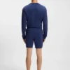 Logo-print loungewear shorts in stretch cotton