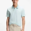 Logo-print polo shirt in cotton piqué