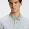 Logo-print polo shirt in cotton piqué