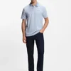 Logo-print polo shirt in cotton piqué