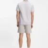 Logo-print polo shirt in cotton piqué