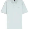 Logo-print polo shirt in cotton piqué