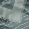 Logo-print scarf in voile