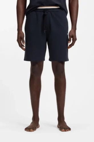 Logo-print shorts in cotton terry