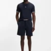 Logo-print shorts in cotton terry