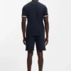 Logo-print shorts in cotton terry