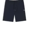 Logo-print shorts in cotton terry