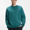 Logo-print sweatshirt in cotton terry