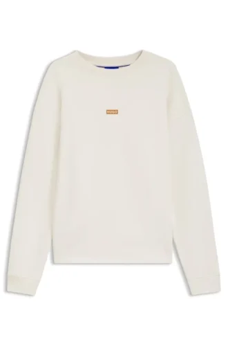 Logo-print sweatshirt in cotton terry