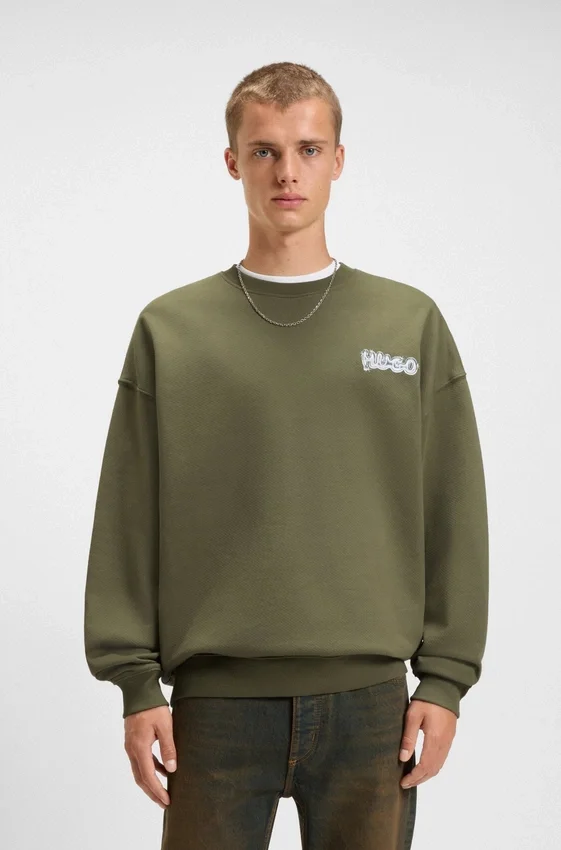 Logo-print sweatshirt in cotton terry Logo-print sweatshirt in cotton terry