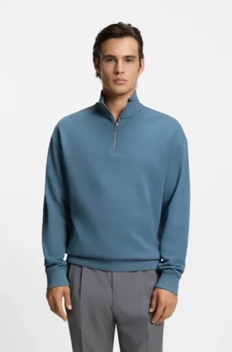 Logo-print sweatshirt in cotton terry