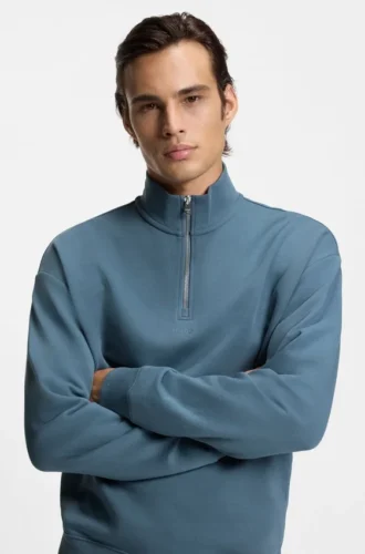 Logo-print sweatshirt in cotton terry