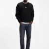 Logo-print sweatshirt in cotton terry