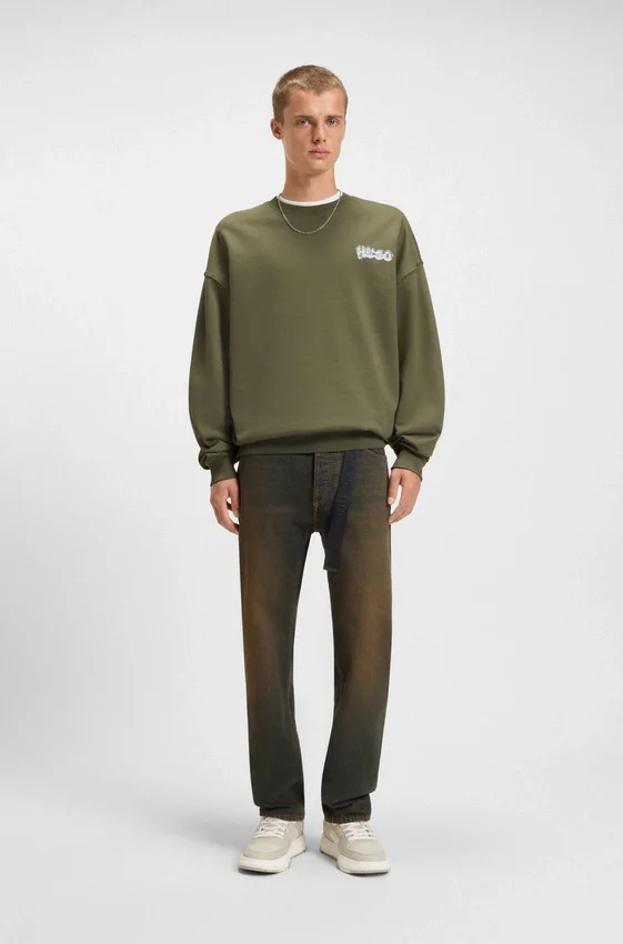 Logo-print sweatshirt in cotton terry Logo-print sweatshirt in cotton terry
