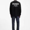 Logo-print sweatshirt in cotton terry