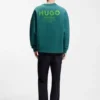 Logo-print sweatshirt in cotton terry