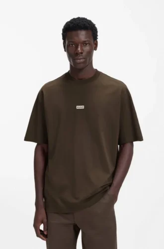 Logo-print T-shirt in cotton jersey