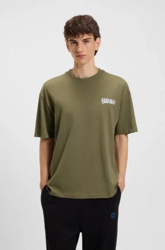 Logo-print T-shirt in cotton jersey