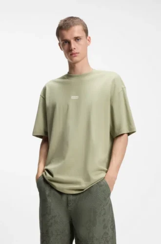 Logo-print T-shirt in cotton jersey