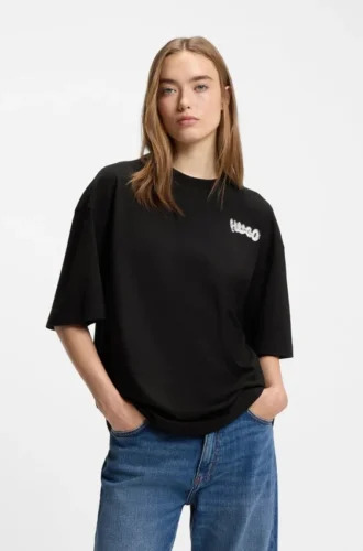 Logo-print T-shirt in cotton jersey