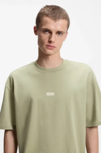 Logo-print T-shirt in cotton jersey