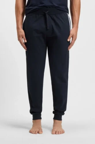 Logo-print tracksuit bottoms in cotton terry