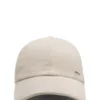 Logo-rivet cap in suede