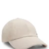 Logo-rivet cap in suede