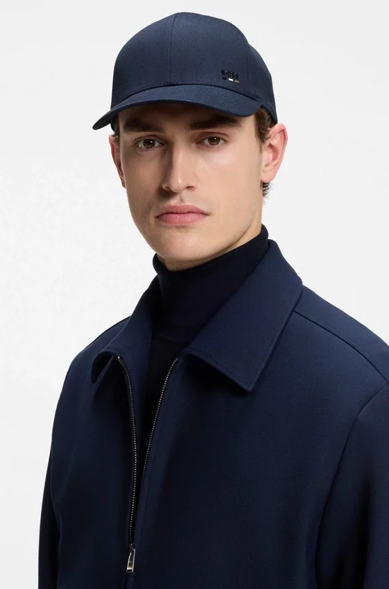 Logo-trim cap in cotton twill Logo-trim cap in cotton twill