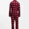 Logo-waistband pyjama bottoms in checked cotton