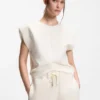 Loose-fit sweatshirt with V-cut hemline