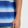 Loose-fit T-shirt in cotton with block stripes