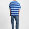 Loose-fit T-shirt in cotton with block stripes