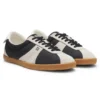 Low-top sneakers with suede trims