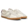 Low-top sneakers with suede trims