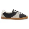 Low-top sneakers with suede trims