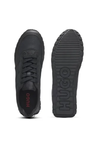 Low-top trainers with monogrammed uppers
