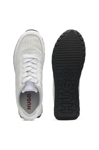 Low-top trainers with monogrammed uppers