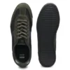 Low-top trainers with structured trims