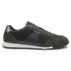 Low-top trainers with structured trims