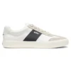 Low-top trainers with suede trims