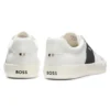 Low-top trainers with suede trims