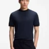 Luxe travel wool T-shirt with FK collar Luxe travel wool T-shirt with FK collar