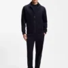 Luxe travel wool T-shirt with FK collar Luxe travel wool T-shirt with FK collar