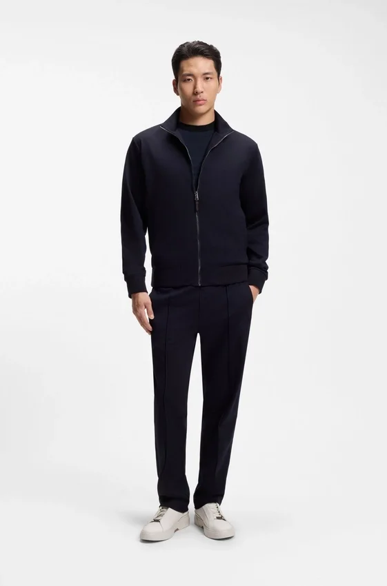 Luxe travel wool T-shirt with FK collar Luxe travel wool T-shirt with FK collar
