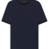 Luxe travel wool T-shirt with FK collar Luxe travel wool T-shirt with FK collar