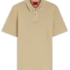 Luxury cotton polo shirt with contrast trim