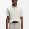 Luxury cotton polo shirt with contrast trim
