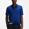 Luxury cotton polo shirt with contrast trim