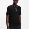 Luxury cotton polo shirt with contrast trim